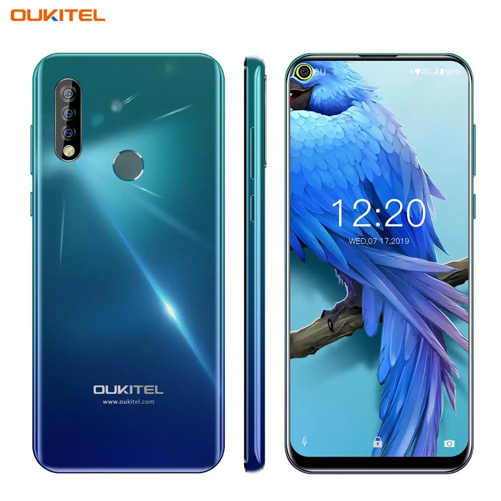 OUKITEL C17 4G Смартфон Android 9,0 Тройная задняя камера Восьмиядерный 6,35 дюймов 3900 мАч 3 ГБ+ 16 Гб отпечаток лица ID мобильный телефон