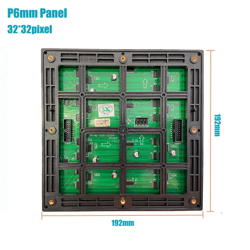 Матрица P6 открытый светодиодный модуль 192x192 мм 32x32 Пиксели 1/8 сканирования SMD3535