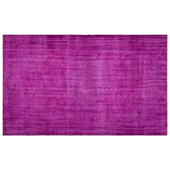 

Handmade Fuchsia Vintage Overdyed Turkish Area Rug 189x303 Cm-6'2''X9'11''