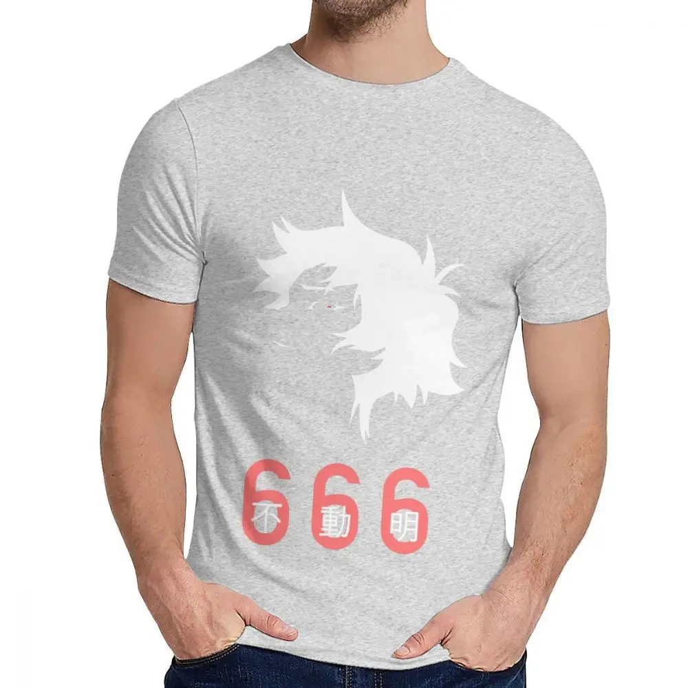 Серый Мужская футболка Devilman Crybaby 666 хороший хлопок Новое поступление Мужская Уличная футболка с круглым вырезом Harajuku - Цвет: Серый