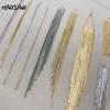 HAOSAW Choose 4Pcs/Lot Jewelry Accessory/Welded/DIY Earrings Making/Snake Chain/Genuine Gold Plating/Hand Made/Earring Findings ► Photo 2/6