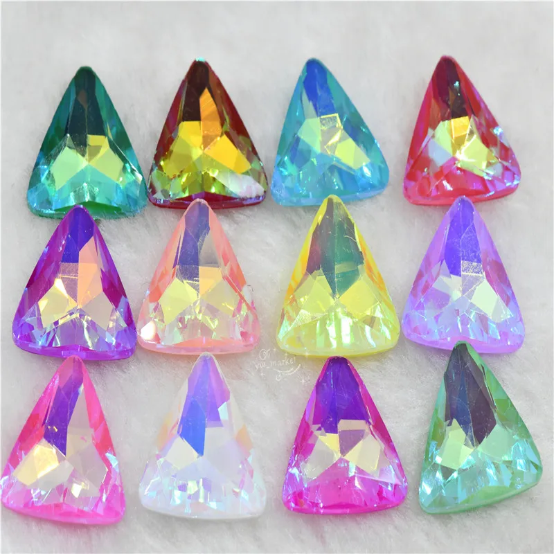 

trigonum Supplies for jewelry decorative stones for vases glass diamond beads 18mm triangle