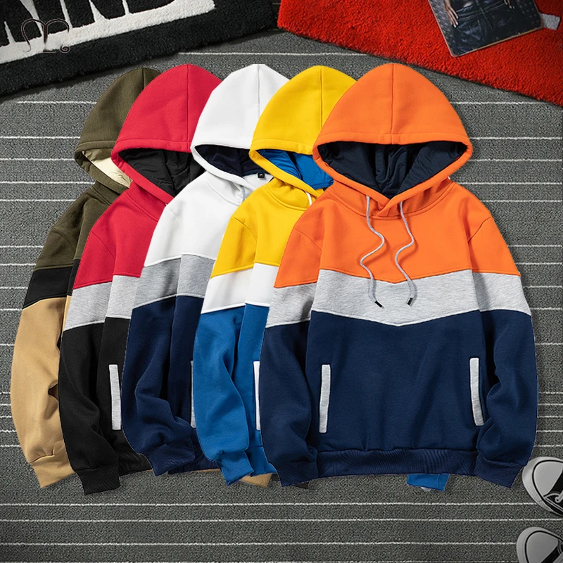 Fashion Brand Men Hoodies 2020 Winter Autumn Warm Fleece Male Casual Hoodie Sweatshirts Men's Patchwork Streetwear Tops Big Size Fashion Brand Men Hoodies 2020 Winter Autumn Warm Fleece Male Casual Hoodie Sweatshirts Men's Patchwork Streetwear Tops Big Size