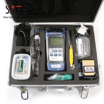 Online 17pcs/set FTTH Fiber Optic Tool Kit Power Meter Locator Stripper FC-6S Cleaver Tool Cabinet