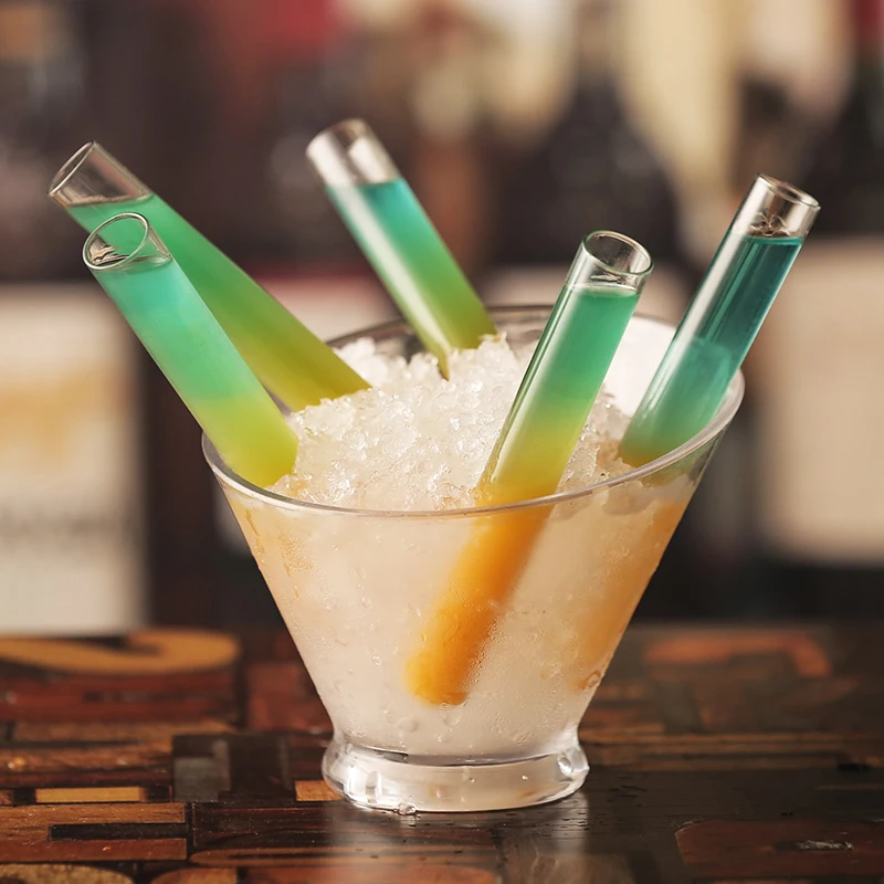 

10pcs High quality acrylic plastic test tube creative cocktail glass bar ktv birthday wedding party favor drink decoration cups