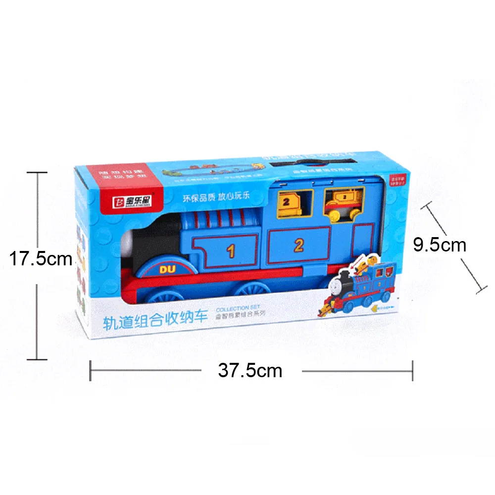 Simulation inertia drop-resistant storage car large toy train model rail track slide boy children toys wholesale