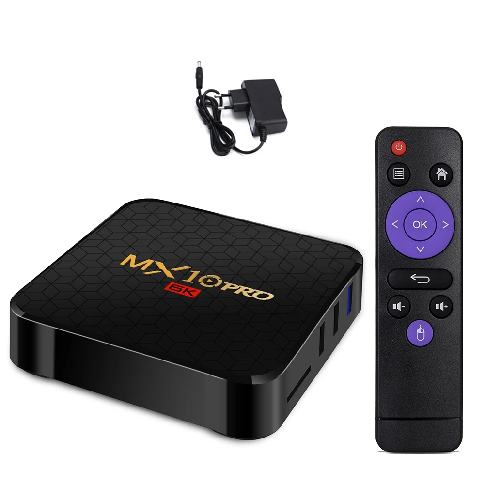 MX10 PRO Android 9,0 tv Box Allwinner H6 4G DDR3 32G EMMC ROM телеприставка 6K 3D H.265 медиаплеер ТВ приемник Play Store
