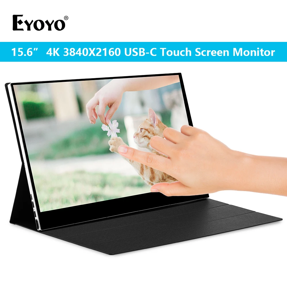 Игровой монитор EYOYO 15,6 дюйма 4K ips HDR 3840x2160 для PS4 xbox360 CCTV Камера игровой монитор