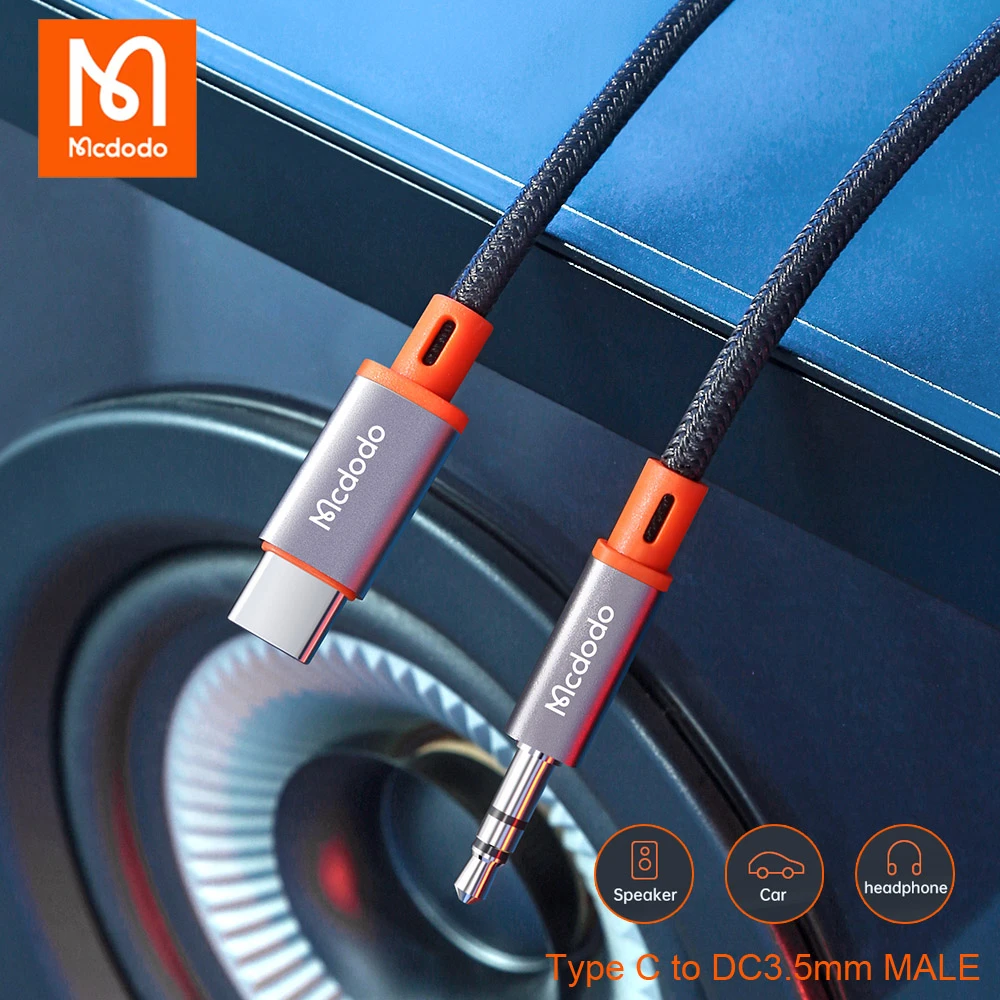 Mcdodo Cable auxiliar de Audio tipo C a macho de 3,5mm, Conector de 3,5mm,  adaptador de altavoz para auriculares, conexión de Audio estéreo para  coche, para iPad Pro 2021| | - AliExpress