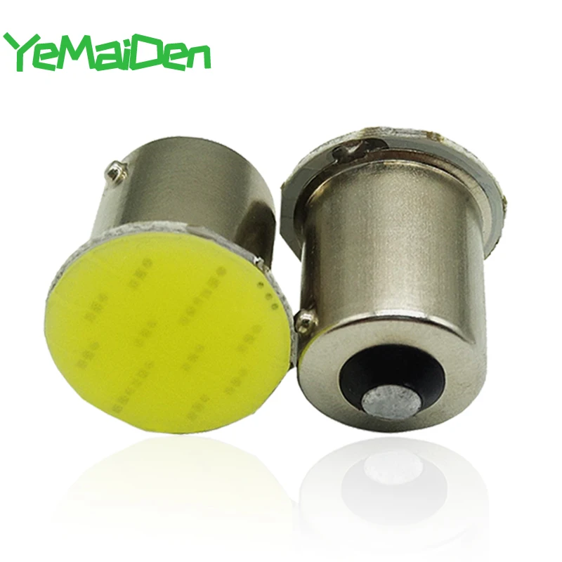 1x1156 BA15S LED COB 12 В SMD 7000K 1157 BAY15D светодиодный ная лампа автомобисветильник сигнал