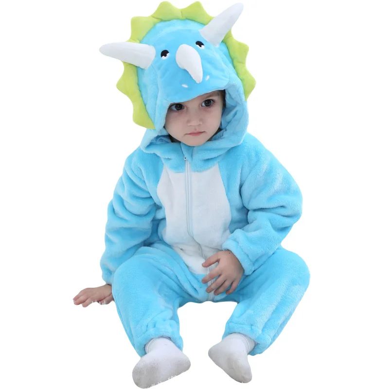 

Tolo Rabbit Infants Clothes Male Baby Triceratops Cartoon Animal Modeling Long Sleeve Crawling Clothes out Clothes H2530