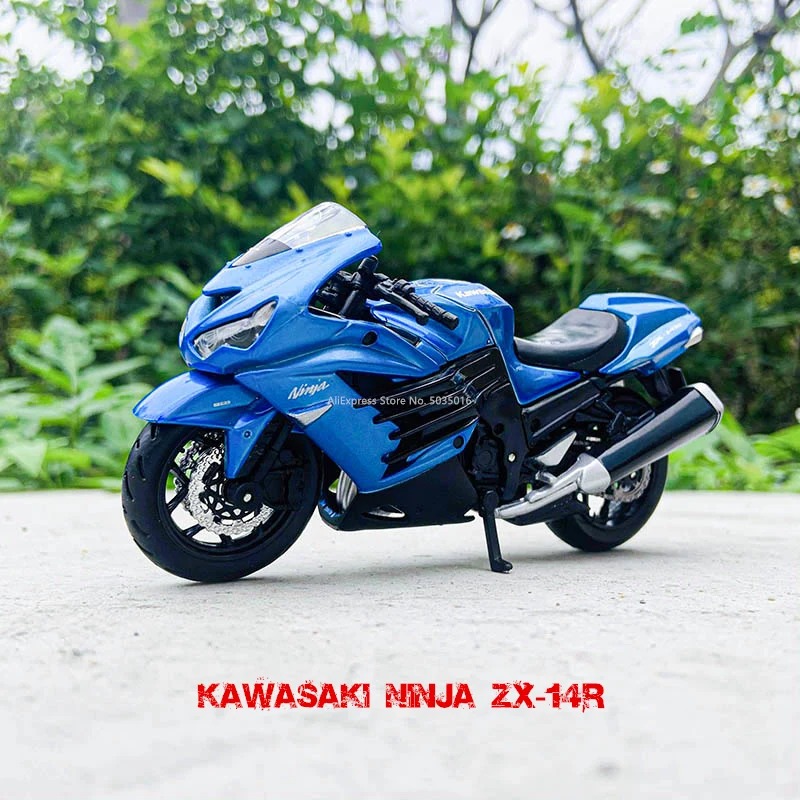 1/18用に適合するニンジャ用ZX-14Rダイカストレッドバイクモデル