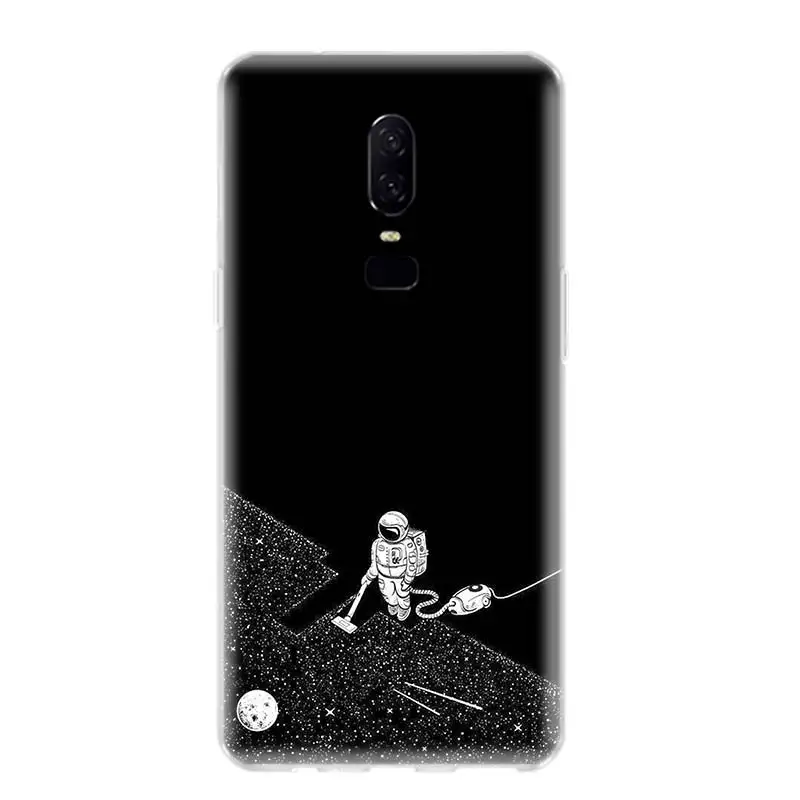 Чехол для телефона с изображением космоса Луны милых котов, чехол для OnePlus 1+ 7 Pro 7t 6 6T 5 5T 3 T, художественный подарок с рисунком, индивидуальные чехлы - Цвет: TW202-6