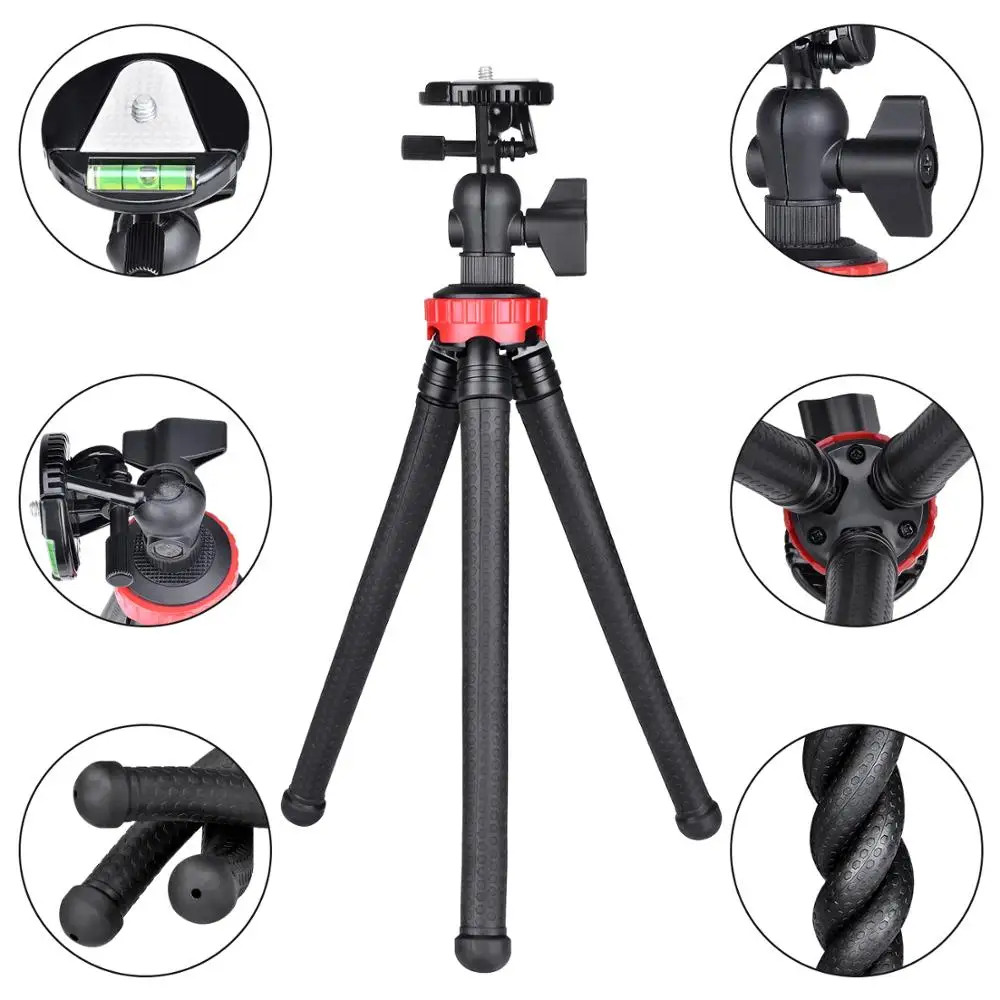 Mini Travel Tripod Stand with Ball Head Handheld Tabletop for Canon DSLR Mirrorless Smartphone GoPro 8 7 6 5 | Электроника