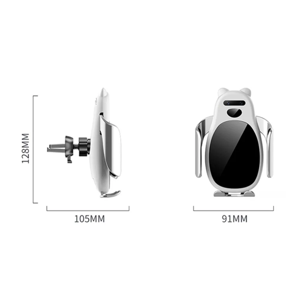 Беспроводное Автомобильное зарядное устройство держатель для телефона с зажимом на вентиляционное отверстие Быстрая зарядка держатель для телефона беспроводное автомобильное зарядное устройство кронштейн