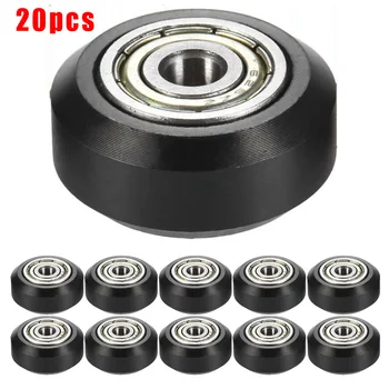 

20pcs Openbuilds Plastic Wheel POM Idler Pulley Gear Passive Round Bearing Gear Wheel Pulley For 3D Printer