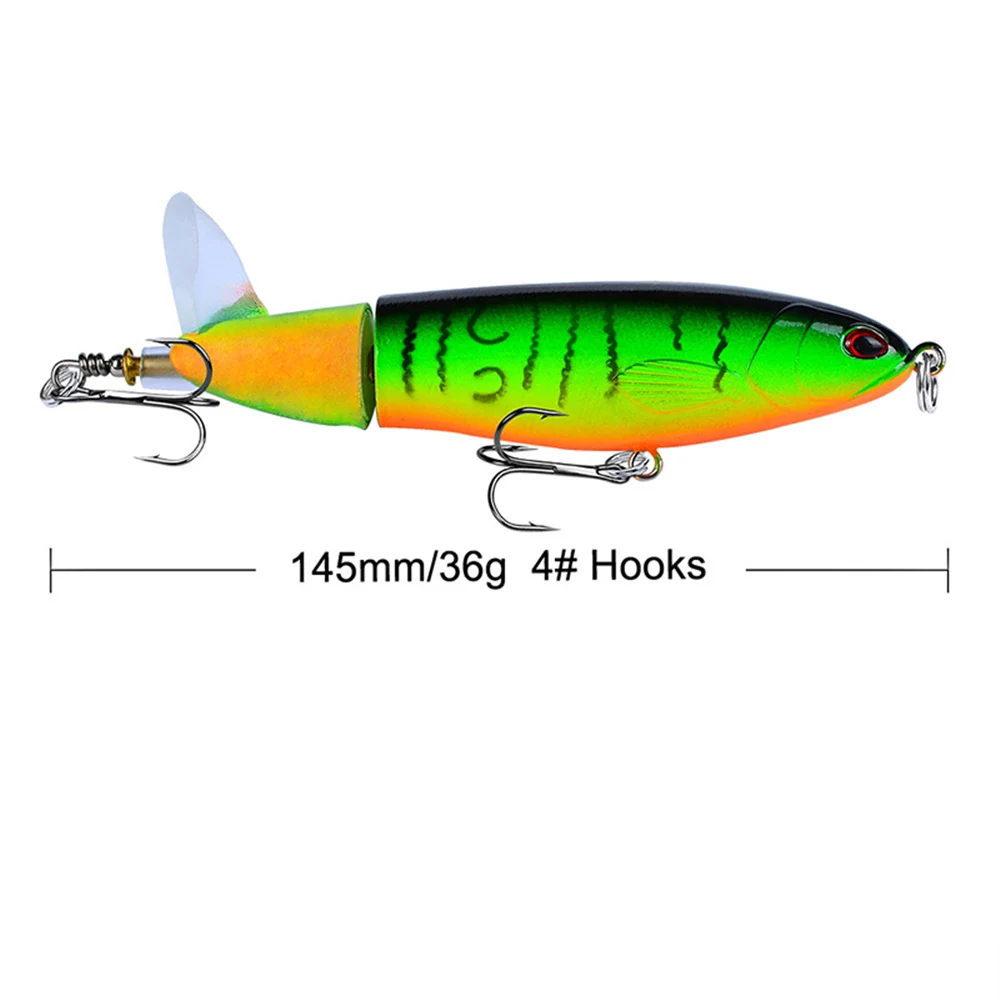  1pcs/Full swimming layer winter Fishing hard bait15g/11cm Crank sinking Wobbler Propeller tractor A