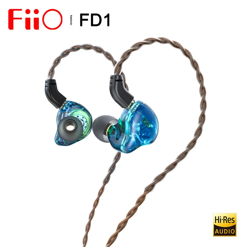 Fiio FD1 Beryllium-Plated Dynamic Driver In-ear Earphone IEM with 2Pin 0.78mm Connectors Detachable Cable Strong Bass | Электроника