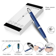 AAAJ-5 в 1 Интеллектуальная многофункциональная ручка 32G диск+ power Bank+ Micro-USB зарядное устройство интерфейс+ пресс-экран+ бизнес-ручка для Android