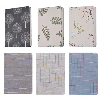 

High Quality A5 Cloth Cover Notebook For Office Vintage Handmade Hardcover Sketchbook Journal Diary Weekly Planner Stationery