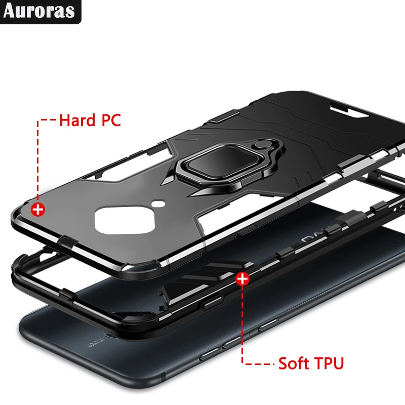 Auroras противоударный защитный чехол для vivo V17 кольцо на палец магнитный держатель чехол для vivo v17 чехол s