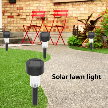 

Outdoor Pathway Decor Bollard Light 10pcs Waterproof LED Solar Lawn Lamp Stick LED Spot Light Garden Path Landscape Lights