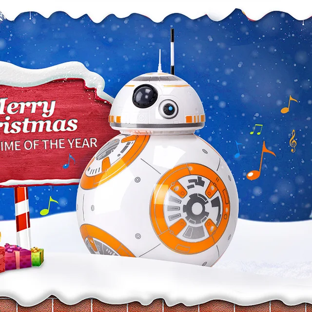 Upgrade Version BB-8 Ball 20.5cm RC Droid Robot 2.4G Remote Control BB8 Intelligent With Sound Robot Toys For Gifts Model Action 1