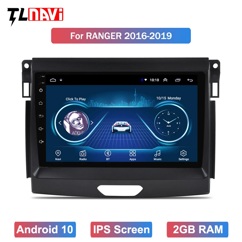 Автомобильный радиоприемник DVD-плеер GPS-навигация для Ranger 2016 ~ 2019 система Android 10