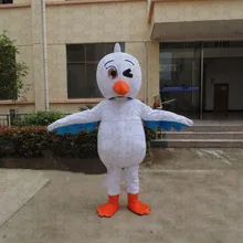 Хэллоуин Чайка птица маскоты костюм Seabird Косплей наряд платья для взрослых Вечерние