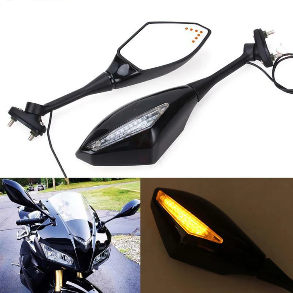 Мотоцикл поворота встроенные зеркала светодиодный сигнальные для Honda CBR600RR 2003-2017