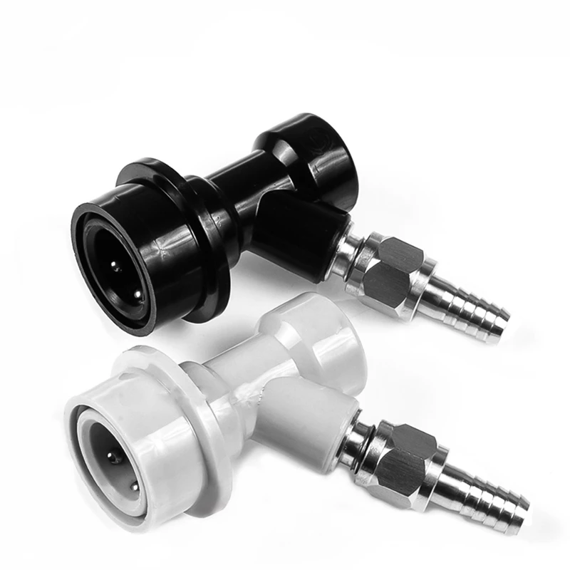 

Thread Ball Lock Keg Disconnect Set with SS 1/4 inch Barb Swivel Adapters,Liquid & Gas with 1/4 inch MFL