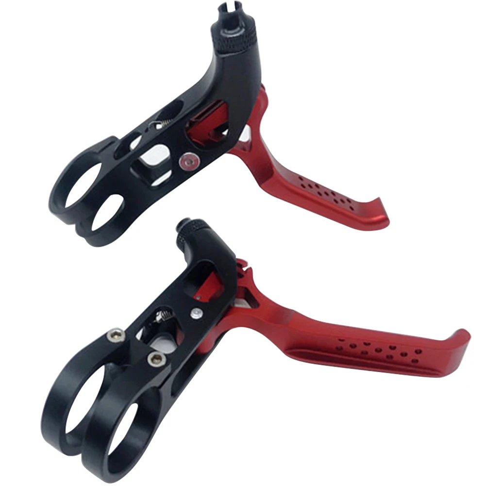 

1pair Lightweight Aluminum Alloy Easy Install Handles Ergonomic Outdoor Left Right Bike Brake Lever Replacement Folding Bicycle