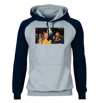 

Stay Tuned Hoodies Sweatshirts Print Raglan Hooded Sweatshirt Hoodie Winter Autumn Fleece Warm Workout Loose Hip Hop Sportswear