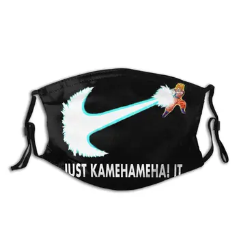 

Dragon Ball Z Just Kamehameha It Goku Reusable Face Mouth Mask With PM2.5 Filters Anti Haze Respirator Muffle Protection Mask