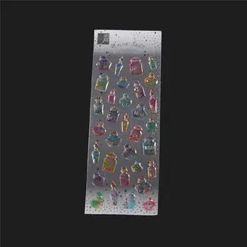 

2019 New PVC Resin Jewelry Craft Filling Material Multicolor Wish Bottle For DIY Jewelry Making Tools 19.5cm x 7cm, 2 Sheets