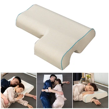 

Newly Couples Pillow Arched Cuddle Pillow with Slow Rebound Memory Foam for Arm Rest Hand Pillow TE889