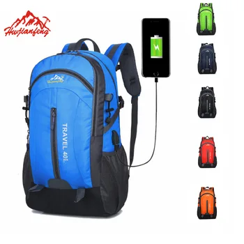 

Newhotstacy Bag 111319 men's double shoulder bag usb backpack waterproof sports bags outdoor backpack