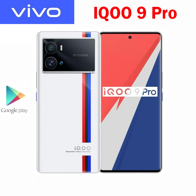 VIVO-신제품 IQOO 9 프로 5G 휴대폰, 6.78 인치, AMOLED 스냅드래곤 8 1, 50mp, 안드로이드 12 OS, 4700mAh, 120W, 대시 충전, NFC