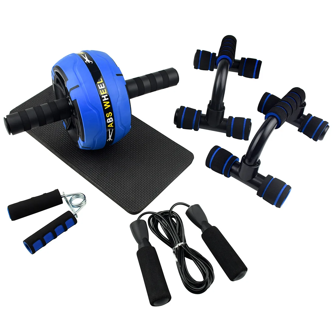 New Green Abdominal Muscle Wheel Combination Set Men and Women Home Thin Waist Exercise Abdominal Muscle Fitness Equipment