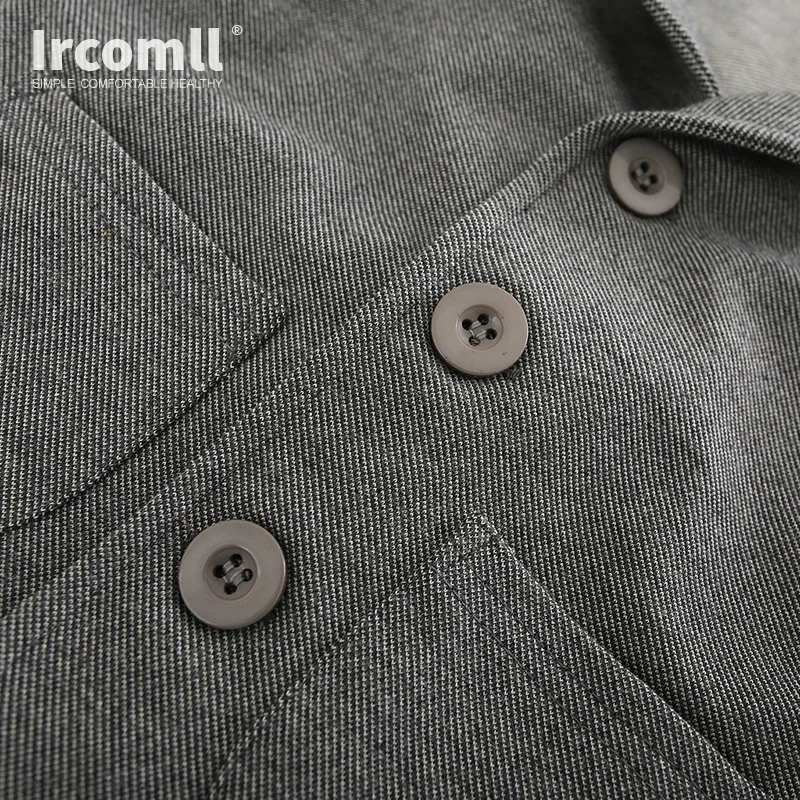 Ircomll/костюм для маленьких мальчиков, комплект одежды из 2 предметов с отложным воротником, серое джентльменское пальто+ штаны, штаны для детей, комплекты одежды для мальчиков, От 1 до 4 лет