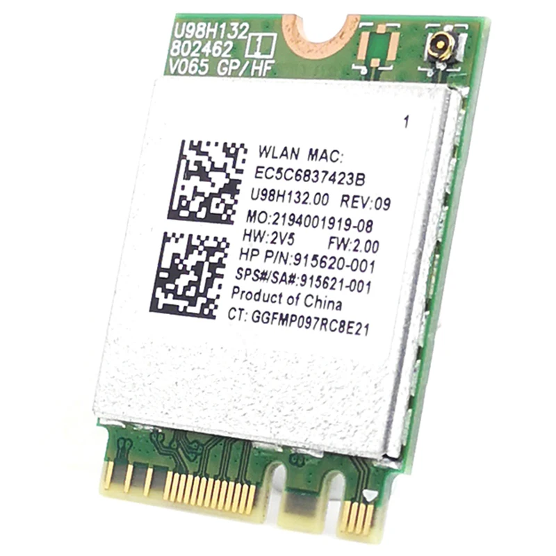 RTL8821CE 802.11AC 1X1 Wi Fi + BT 4 2 комбо адаптер карта SPS 915621 001 беспроводная сетевая для Hp ProBook