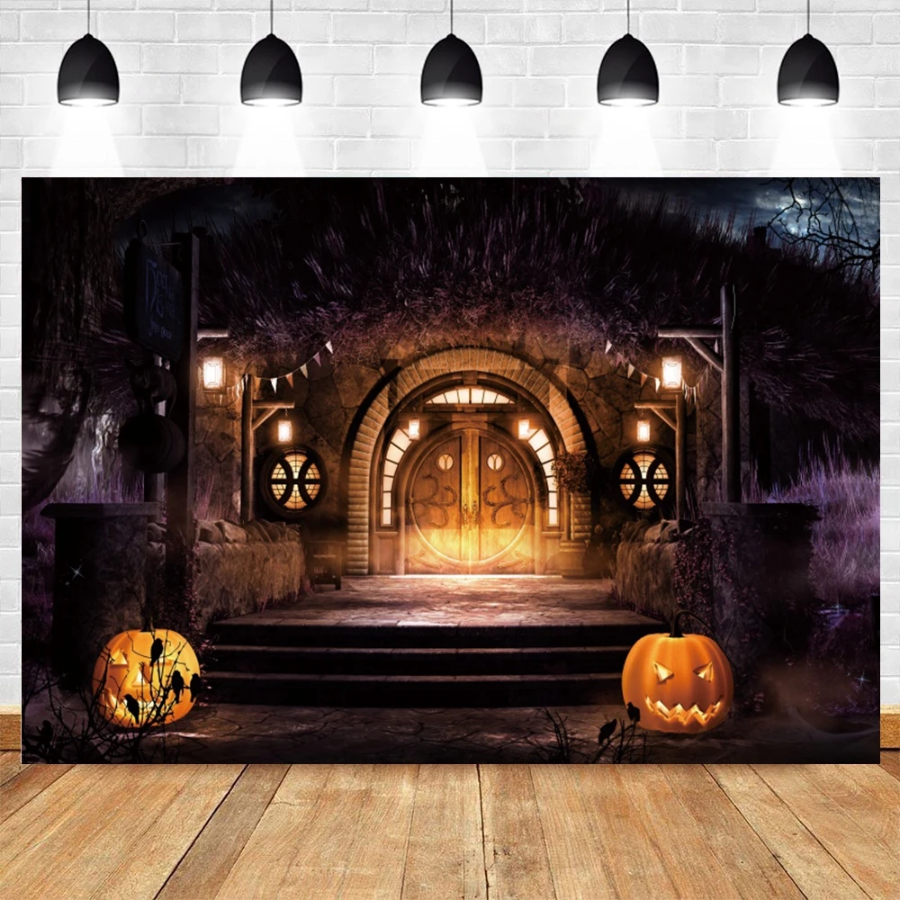 

Yeele Halloween Grave Background Photophone Pumpkin Lantern Birthday Party Backdrop Photography For Photo Studio Photocall