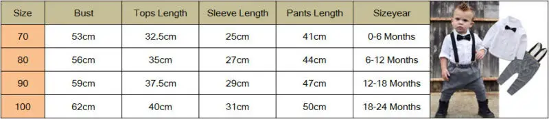2 предмета; Одежда для новорожденных мальчиков; деловой костюм джентльмена; комбинезон; топ с длинными рукавами и бантом; комплект одежды; костюм