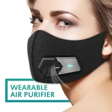 Masque facial électrique intelligent, purifiant l'air, réutilisable, pour adultes