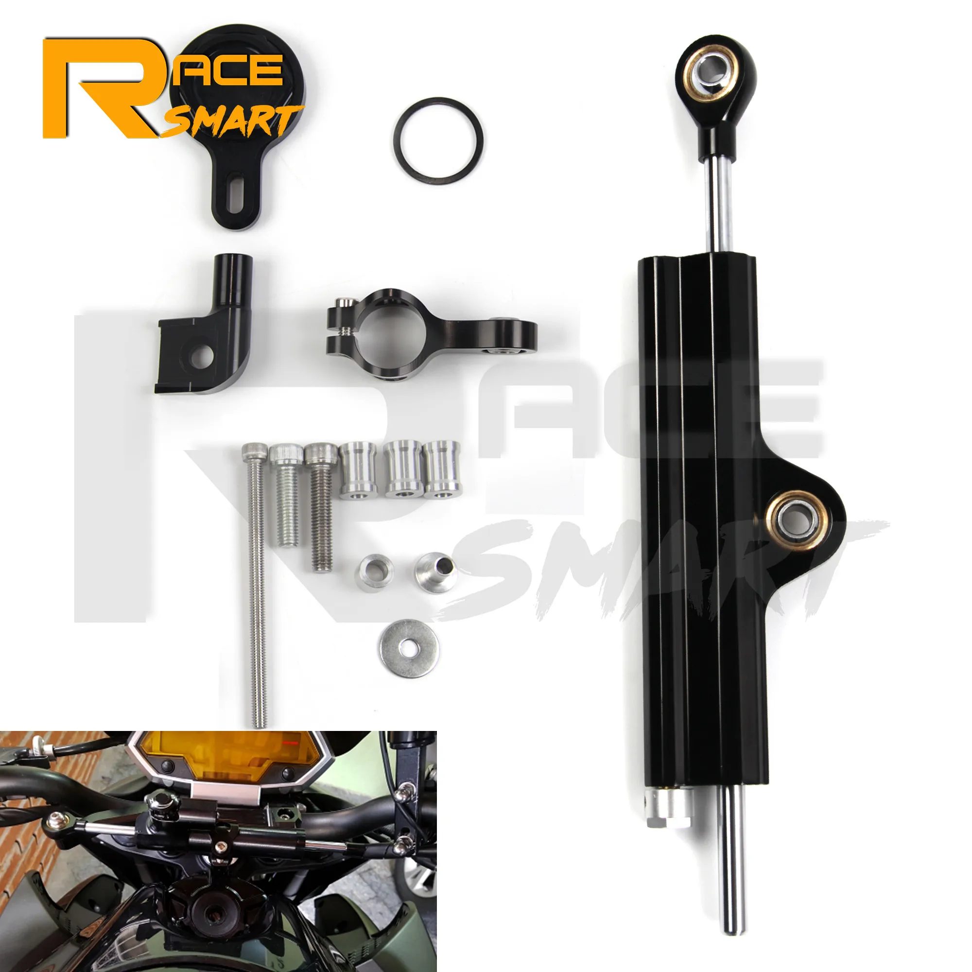 

YZF R1 1999-2005 Motorcycle Damper Steering Stabilize Damper Bracket Mount Kit Safety Control For YAMAHA YZFR1 YZF-R1 2000 2001