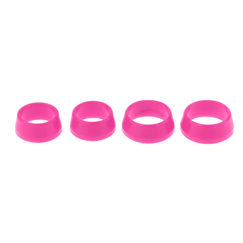 pink 4 шт Силиконовое кольцо Подседельный штырь Горный Дорожный велосипед защитное сиденье руля 35 мм/40 мм - Цвет: pink