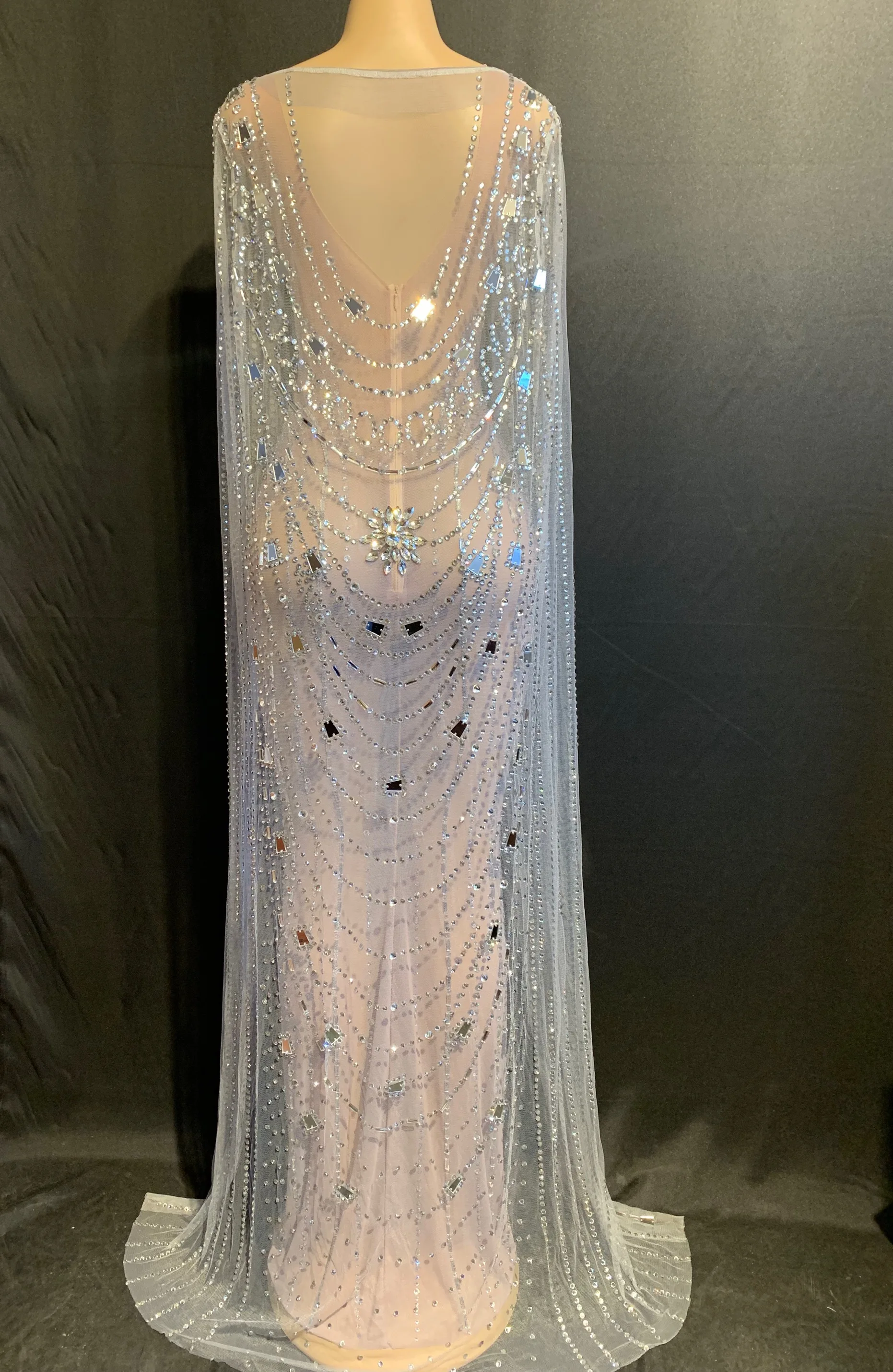 LEMONADE Sexy Black Open Back Rhinestone