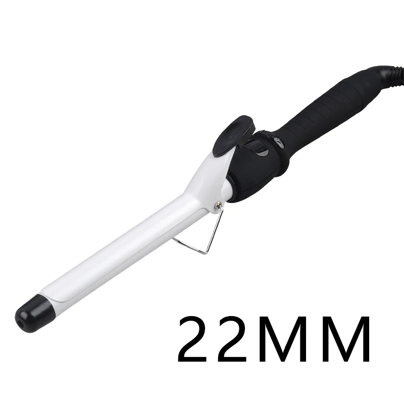 22mm Профессиональные керамические щипцы для завивки волос Быстрый нагрев ЖК-дисплей регулировка температуры женские щипцы для завивки волос шина Инструменты для укладки - Цвет: 22mm