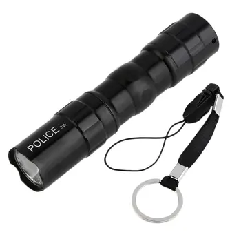 

Portable LED Flashlight Waterproof Battery For Camping Working Light Travel Hiking 3W Ultra Bright Torch Light Lamp