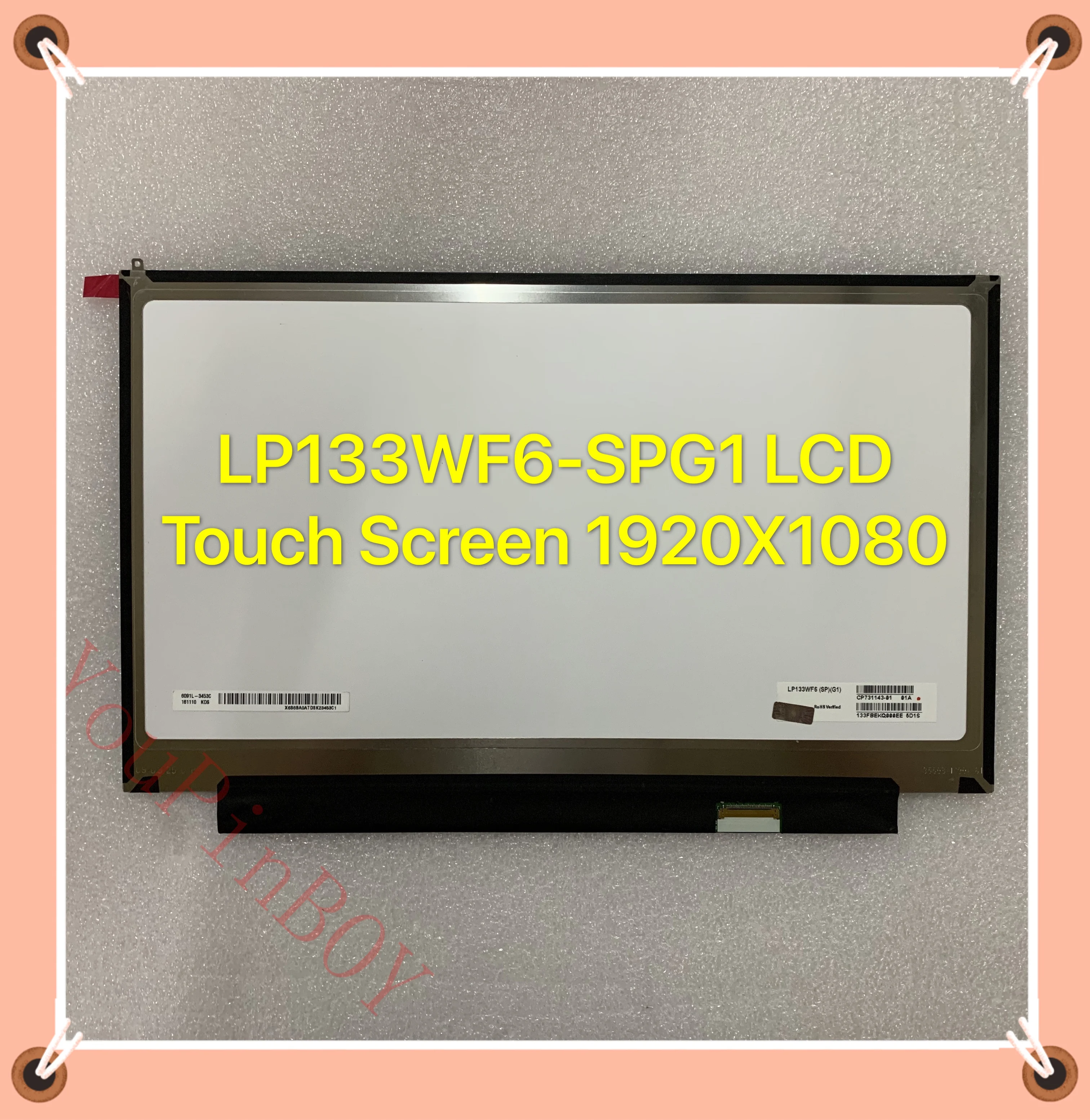 Оригинальный 13 ”LP133WF6-SPG1 LP133WF6 (SP)(G1) ЖК-дисплей для ноутбука сенсорный экран